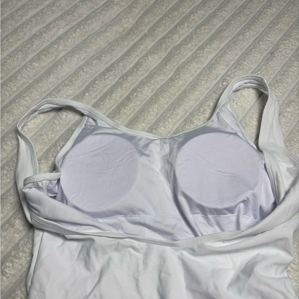 Chic White Bride One-Piece Swimsuit